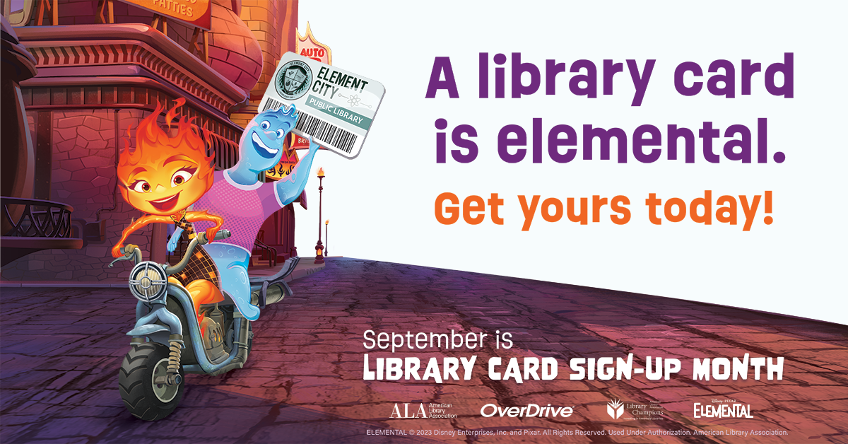 Sign-up for a library card in September